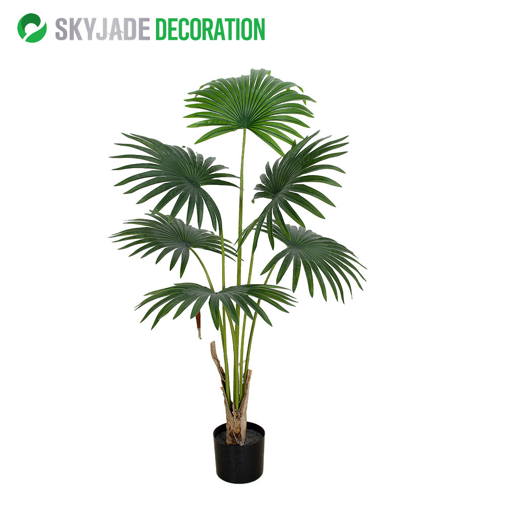 Faux Washingtonia Tree—Realistic Indoor Plant | Various Heights