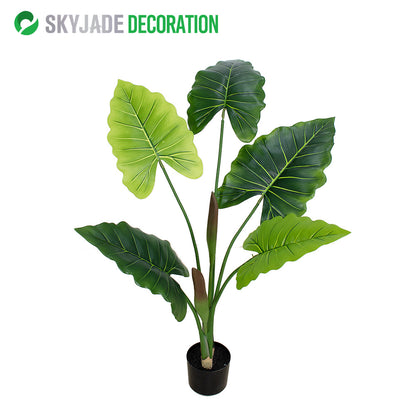 Faux Alocasia Tree—Realistic Indoor Plant | Various Heights