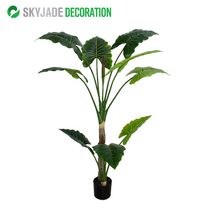 Faux Alocasia Tree—Realistic Indoor Plant | Various Heights