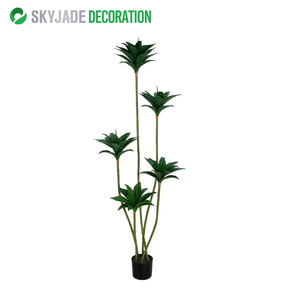 Faux Crown Agave Tree—Lifelike Greenery Decor | Different Heights Available