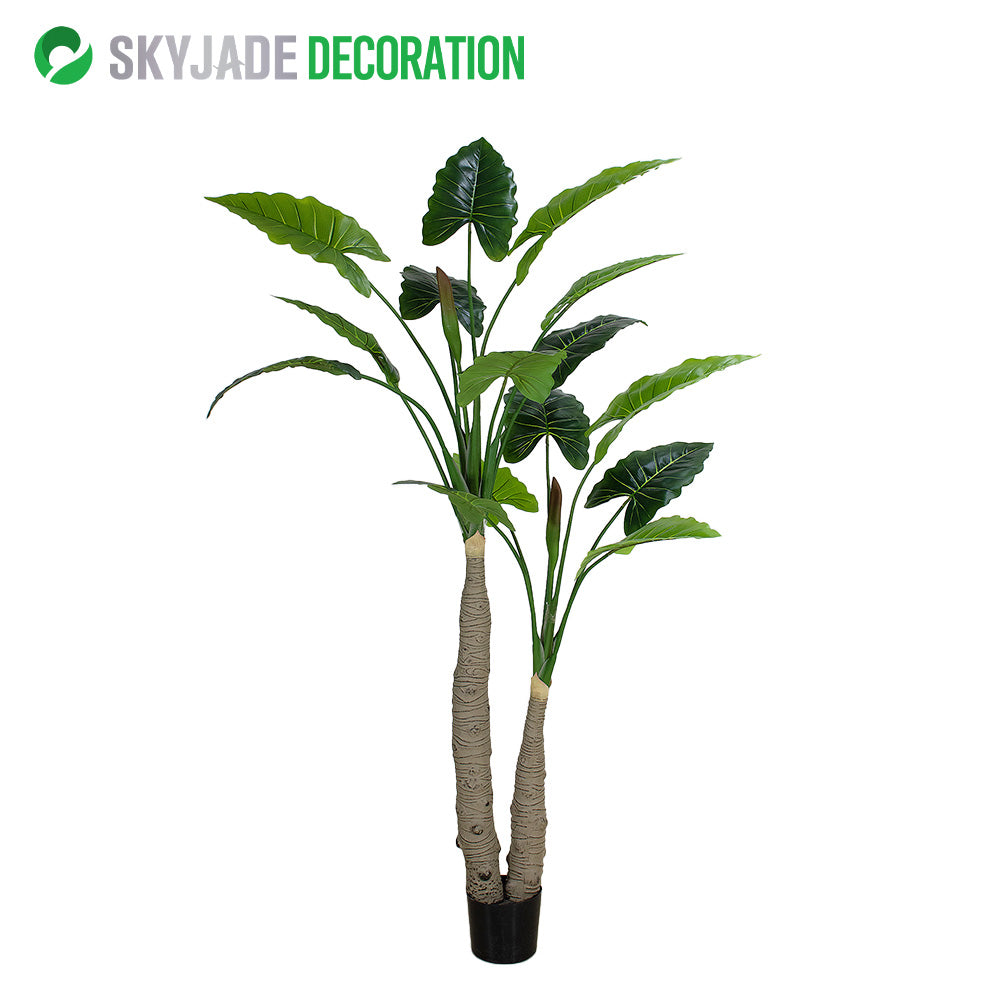 Faux Alocasia Tree—Realistic Indoor Plant | Various Heights