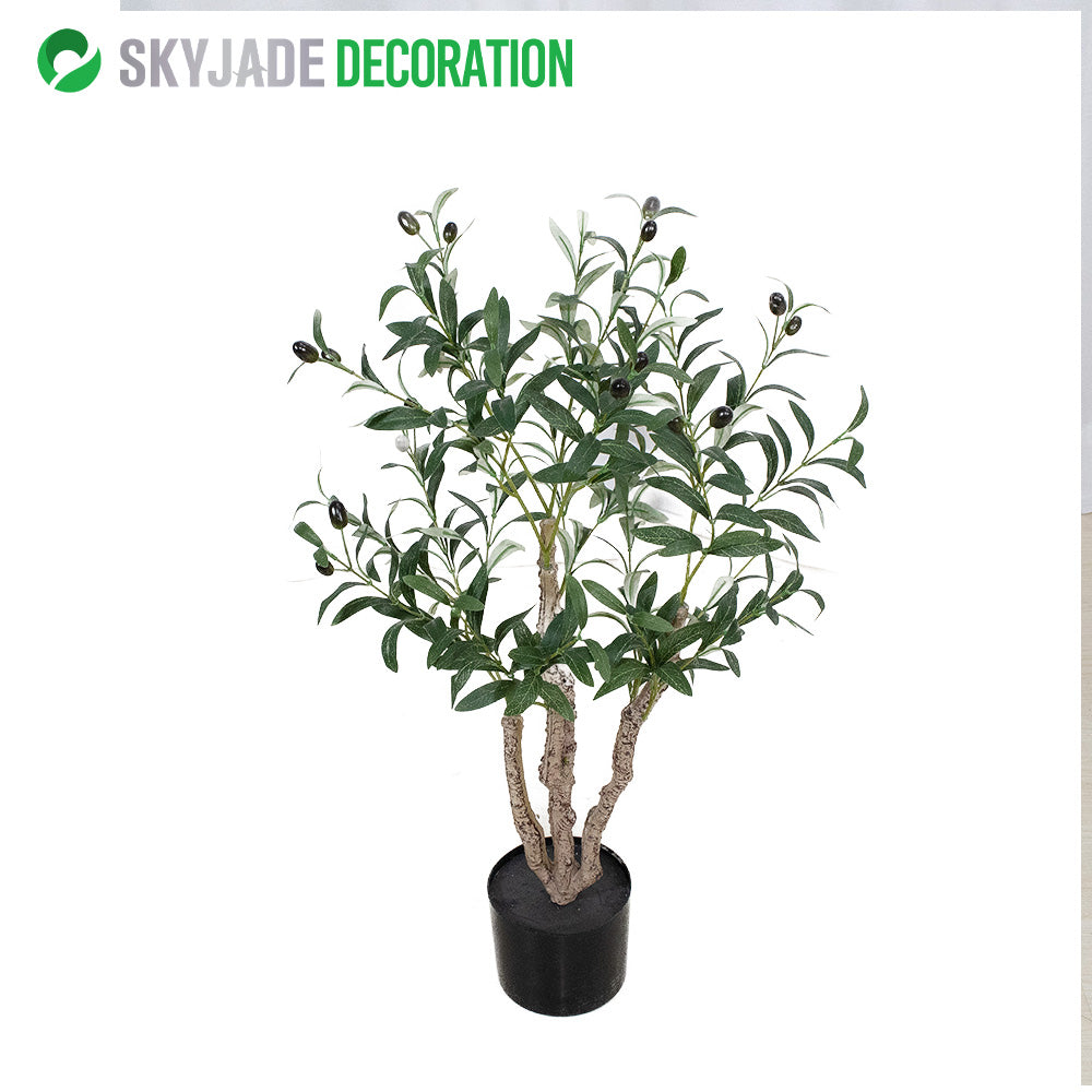 Faux Olive Tree—Natural-Looking Artificial Plant | Multiple Sizes