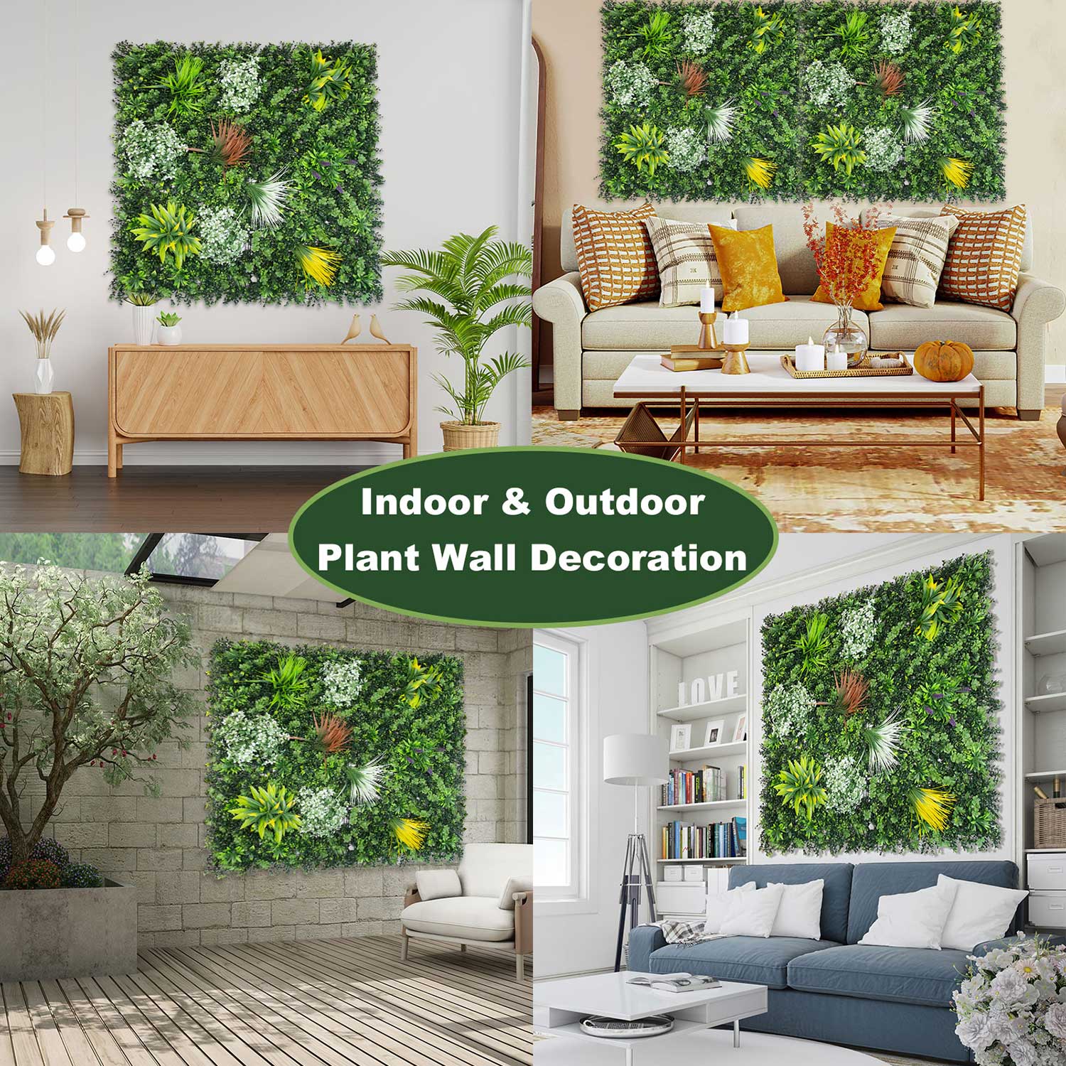 40*40 inch/100*100 cm - Instant Greenery Faux Green Walls - UV Resistant