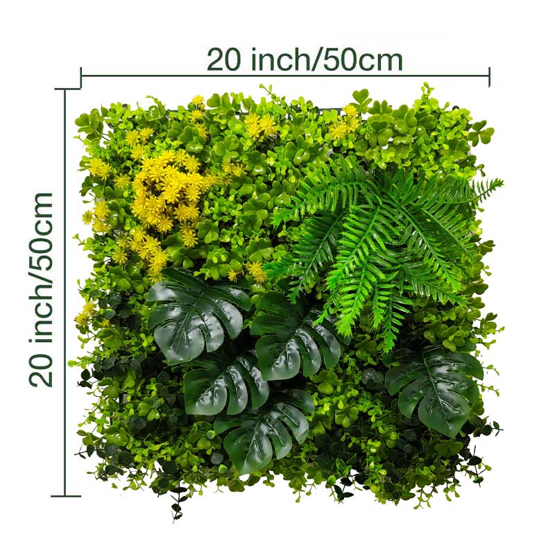 20*20 inch/50*50 cm - Artificial Greenery Effortlessly - UV Resistant