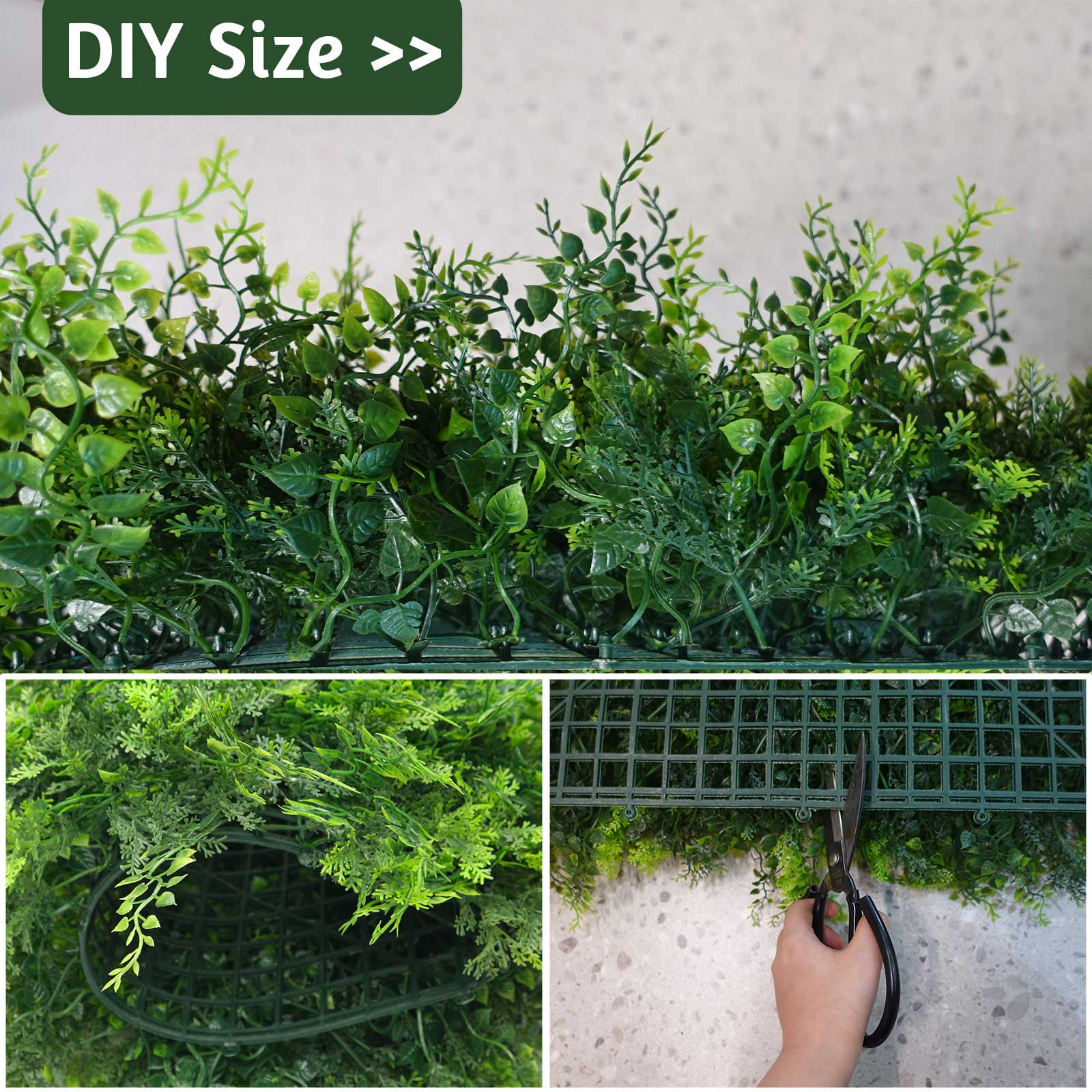 20*20 inch/50*50 cm - Artificial Greenery Wall - UV Resistant