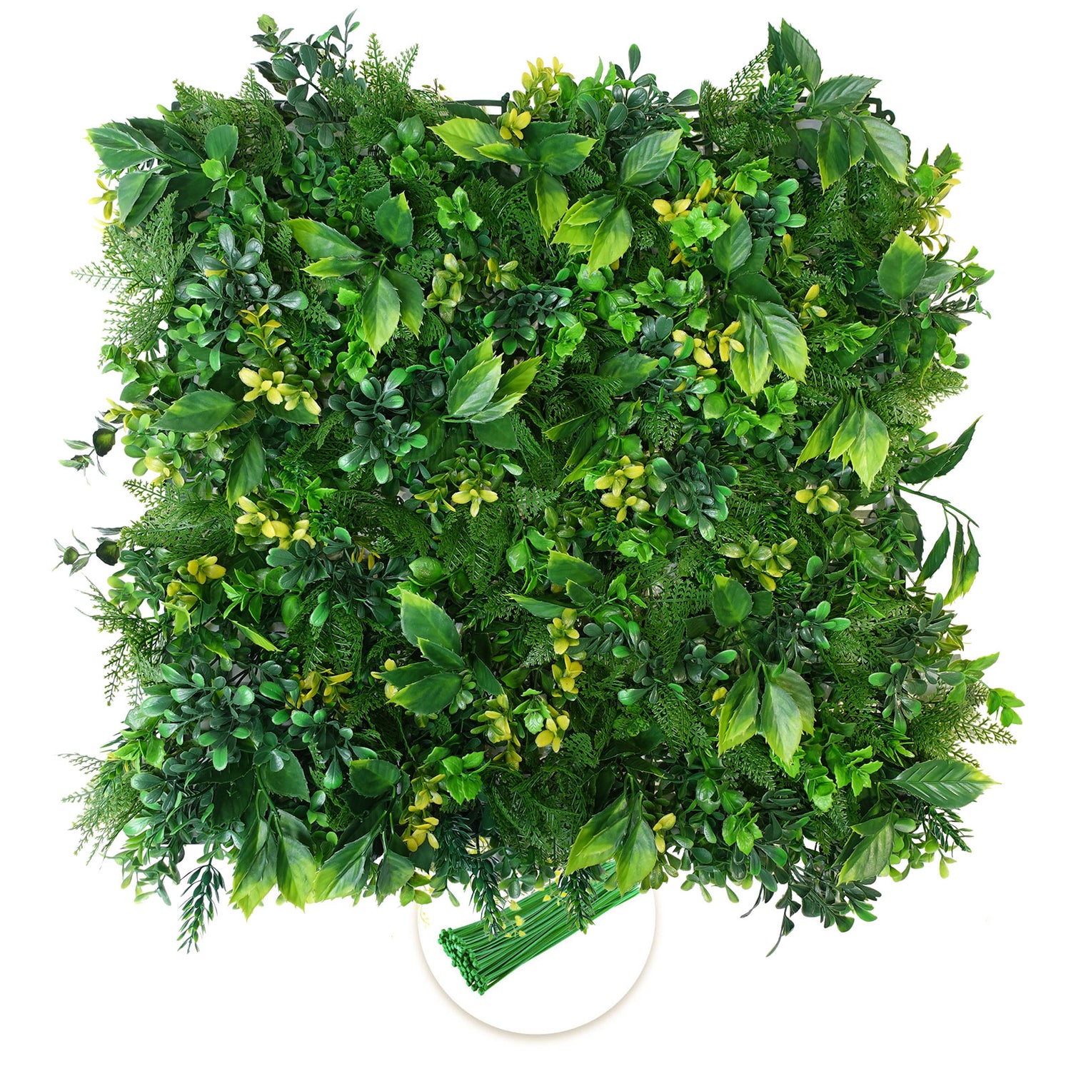 20*20 inch/50*50 cm - Artificial Mixed Greenery Hedge Panel - UV Resistant