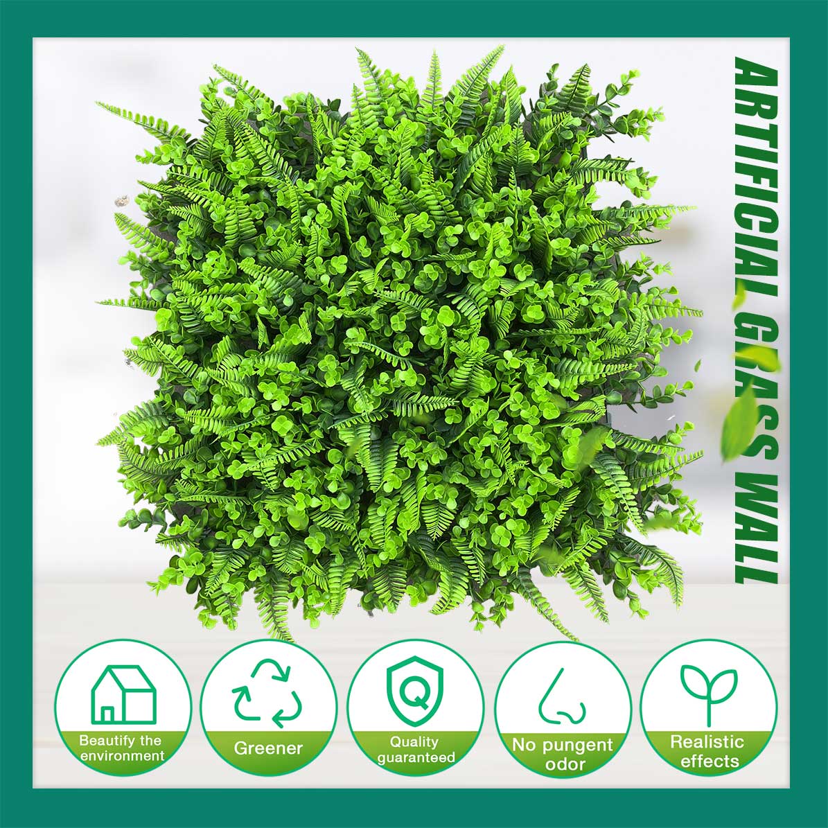 20*20 inch/50*50 cm - Green Wall Panels - UV Resistant