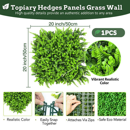 20*20 inch/50*50 cm - Green Wall Panels - UV Resistant