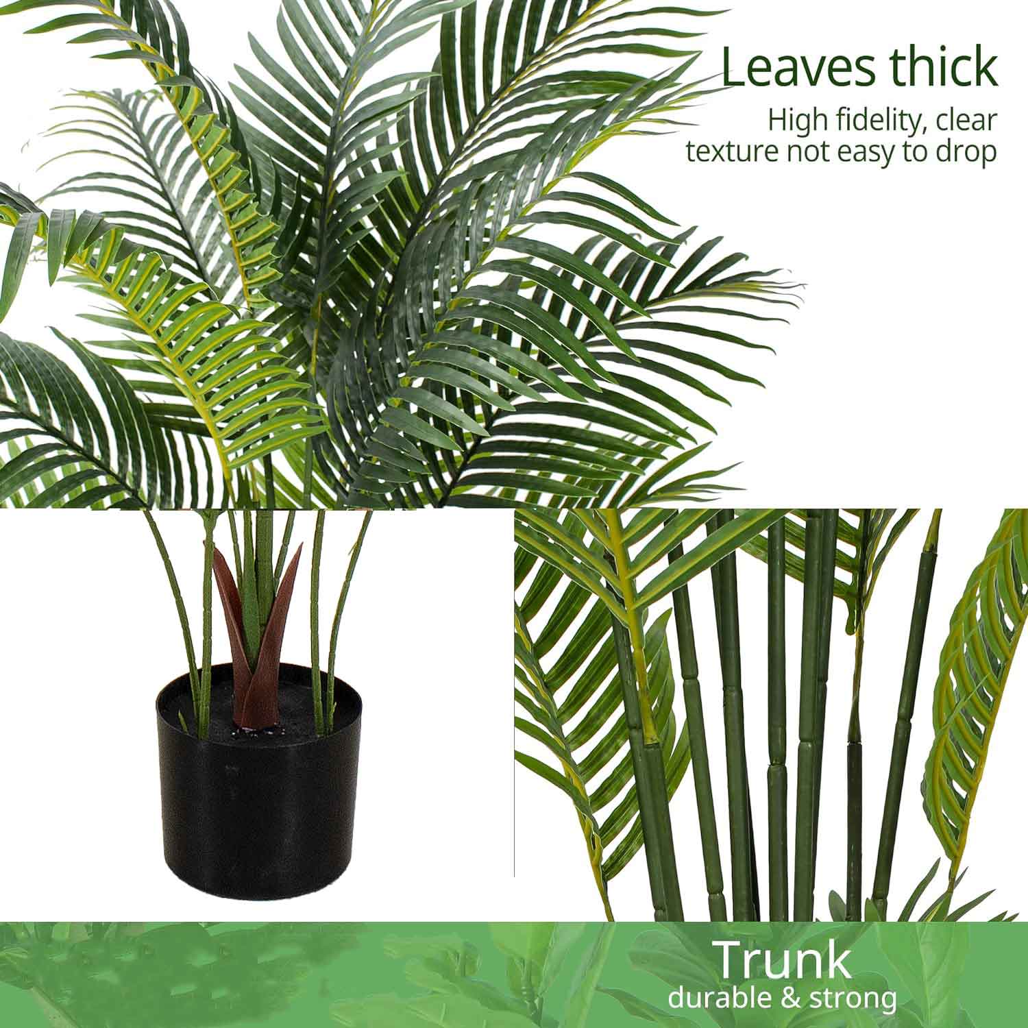 Artificial Areca Palm Tree—Realistic Faux Plant | Multiple Sizes Available