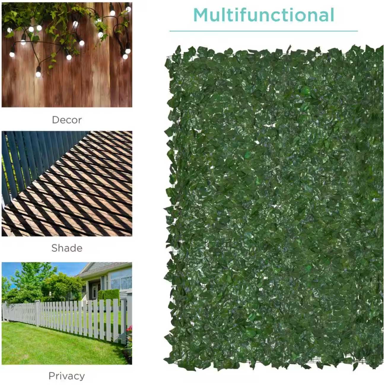 Artificial Ivy Privacy Fence Screen Roll – Outdoor Artificial Greenery