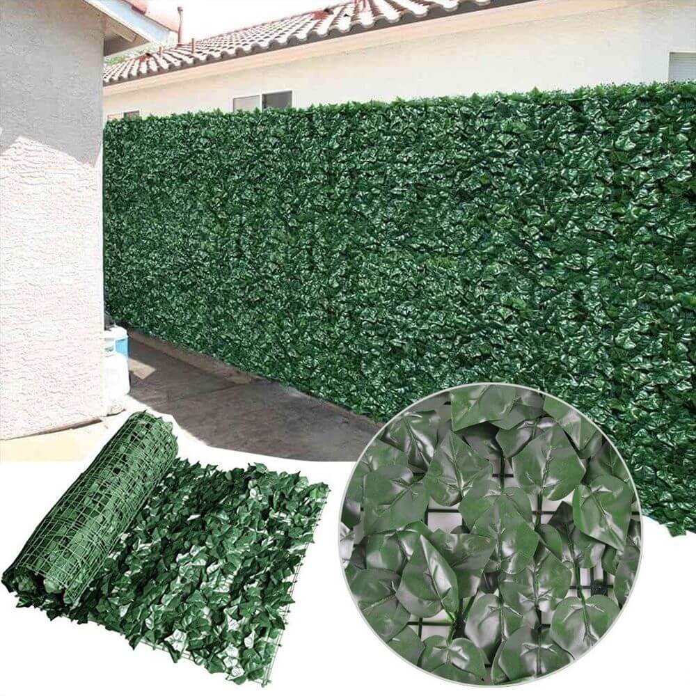 Artificial Ivy Privacy Fence Screen Roll – Outdoor Artificial Greenery