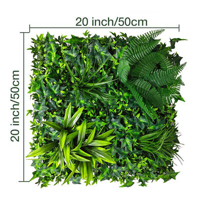 20*20 inch/50*50 cm - Green Oasis with Beautiful Artificial Plant Walls  - UV Resistant