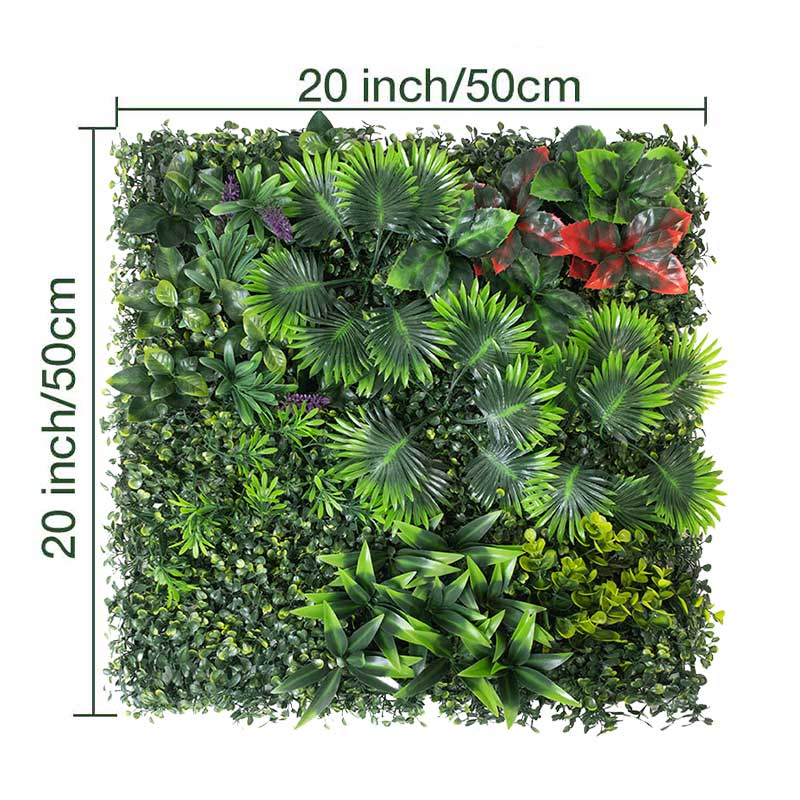 20*20 inch/50*50 cm - High-Quality Artificial Plant Wall - UV Resistant