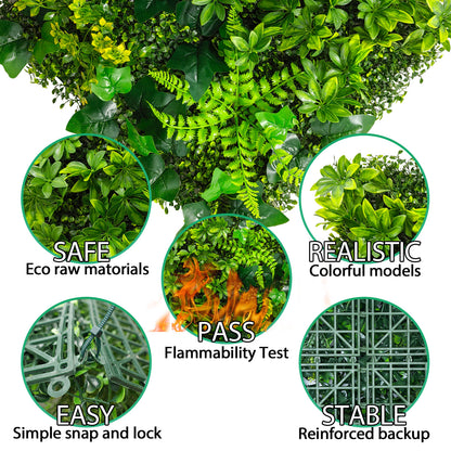 20*20 inch/50*50 cm - Lifelike Artificial Plant Walls - UV Resistant