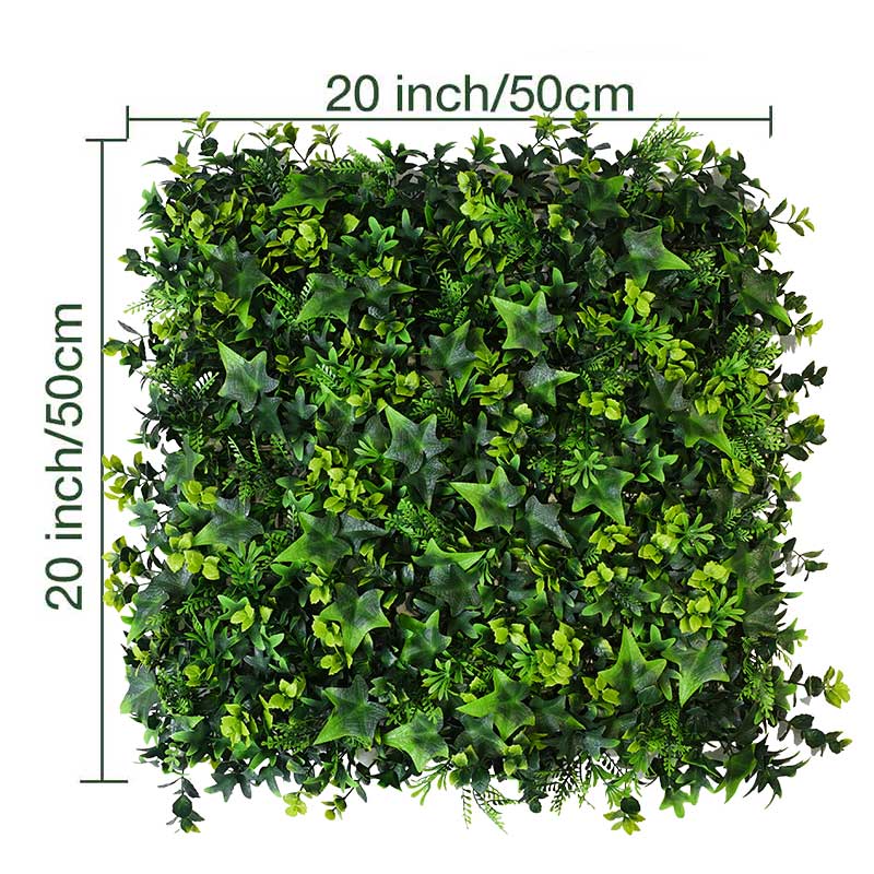 20*20 inch/50*50 cm - Lush Artificial Plant Wall - UV Resistant