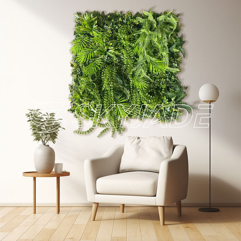 40*40 inch/100*100 cm - Maintenance-Free Greenery with Realistic Faux Green Walls - UV Resistant