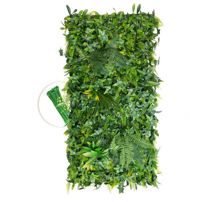 20*40 inch/50*100 cm - Tall Artificial Fern and Ivy Panel - UV Resistant