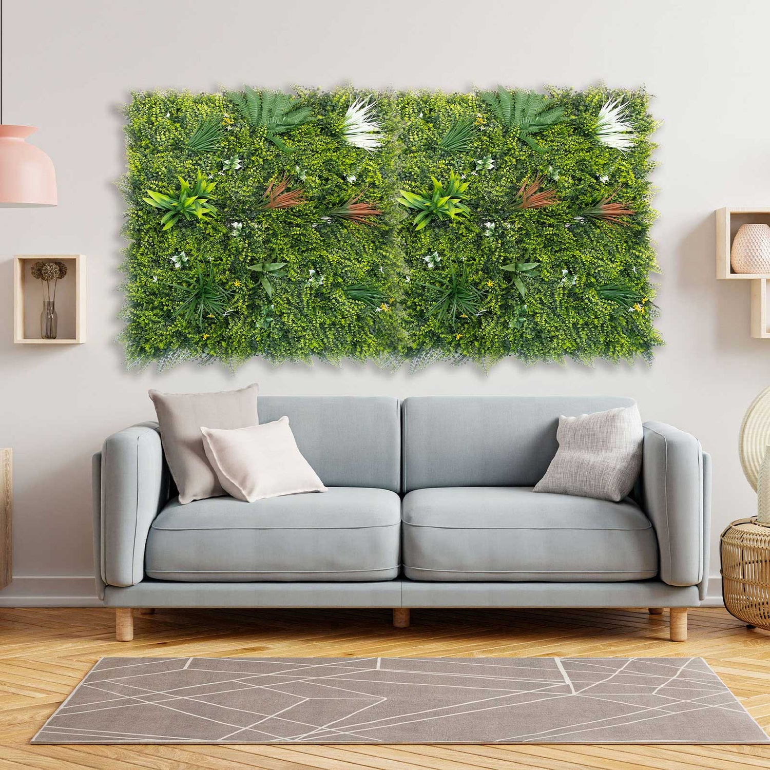 40*40 inch/100*100 cm - Realistic Faux Green Walls - UV Resistant